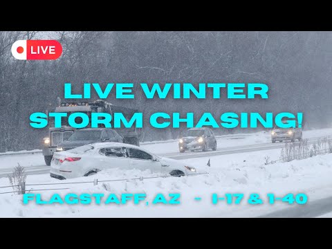WINTER STORM COVERAGE - INTERSTATES 40 AND 17- BLIZZARD CONDITIONS (1/16/2023 - As it Was)