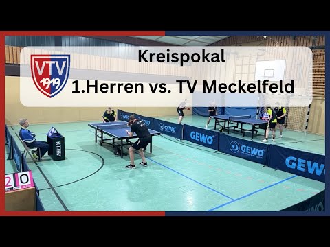 🏓 1.Herren vs. TV Meckelfeld (Kreispokal Viertelfinale Harburg, Januar 2024) Endstand: 9:1