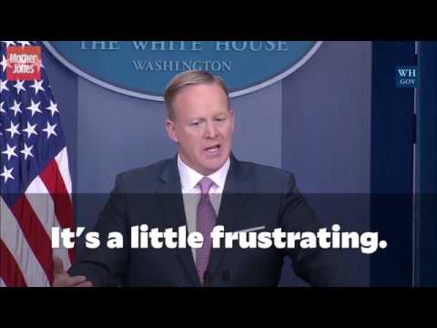 Sean Spicer Lashes Out at Press for Being Mean