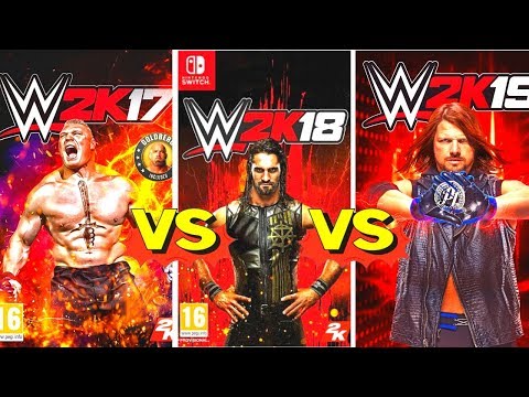 WWE 2K17 FINISHERS VS WWE 2K18 FINISHERS VS WWE 2K19 FINISHERS Comparison😍😍👏