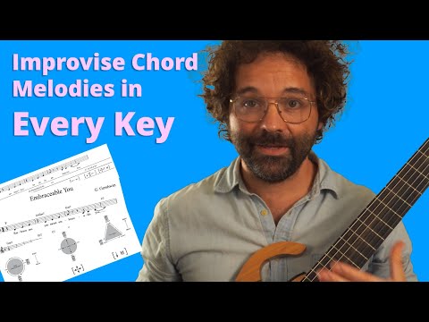 4 Steps to Improvise Chord Melodies in Any Key with Barry Harris's #jazz #method for #guitar
