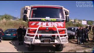 preview picture of video 'Les pompiers d'Ajaccio en grève'