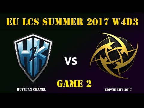 H2K vs NIP Highlights Game 2 EU LCS SUMMER 2017 H2K Gaming vs Ninjas in Pyjamas