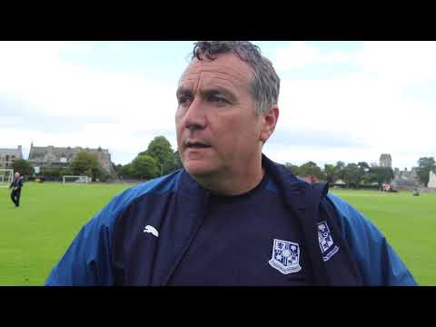 Micky Mellon after first day of training in Scotland
