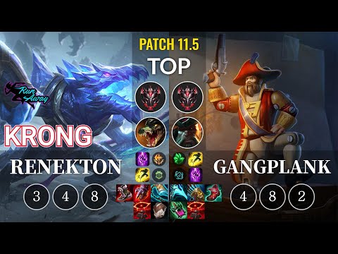 RNW KronG Renekton vs Gangplank Top - KR Patch 11.5