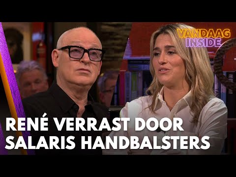 René van der Gijp hoort salaris van handbalsters en is verrast: 'Zo!' | VANDAAG INSIDE