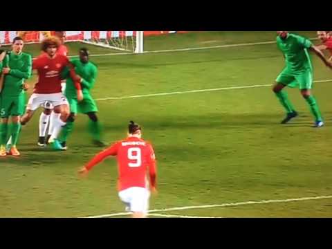 Zlatan Ibrahimovic goal-Manchester United vs ASSE
