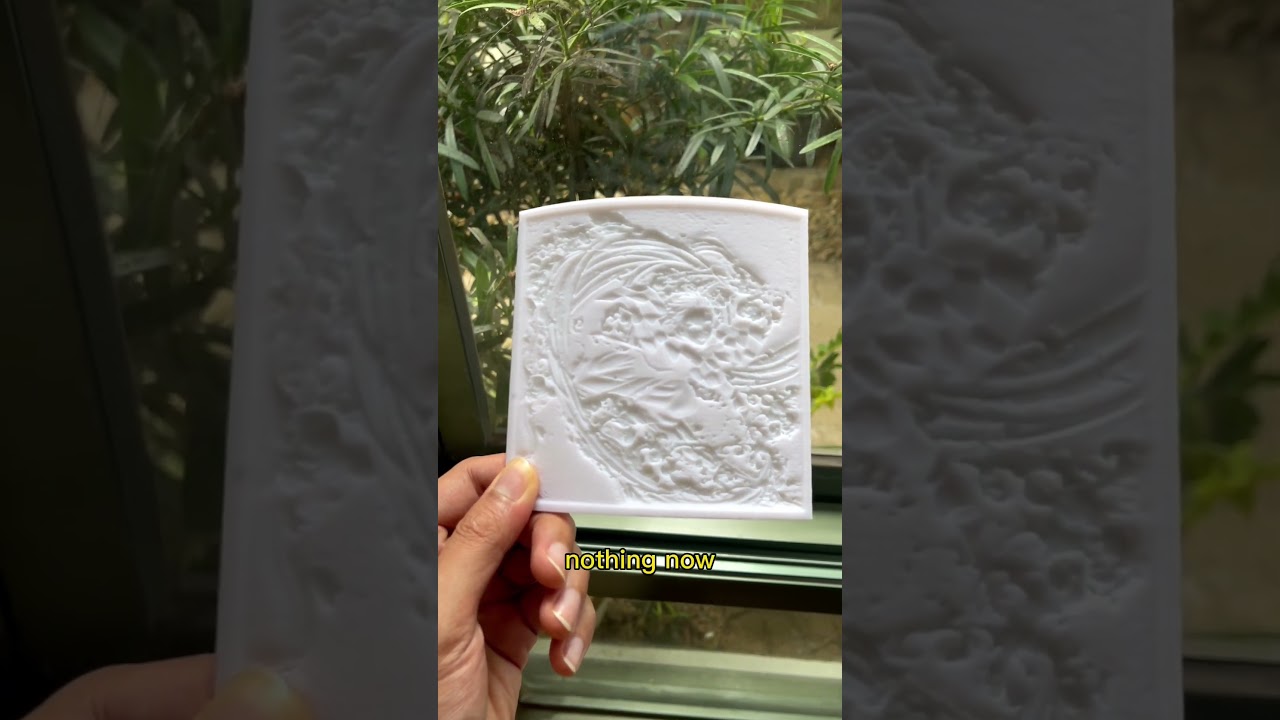 I 3d printed this portrait of Tanjiro Kamado from Demon slayer #lithophane