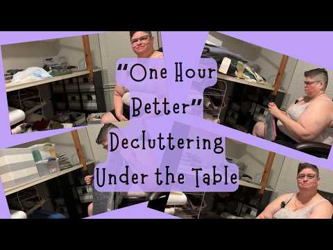 One Hour Better: Decluttering Under the Table