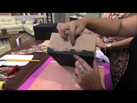 Mulher.com 01/03/2013 Marisa Magalhães - Caixa em scrap decor  parte 1