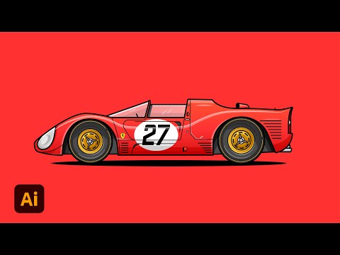 Lets draw the Youtube Button Adobe Illustrator Flat Design Tutorial