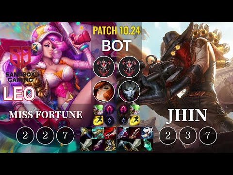 SB Leo Miss Fortune vs Jhin Bot - KR Patch 10.24