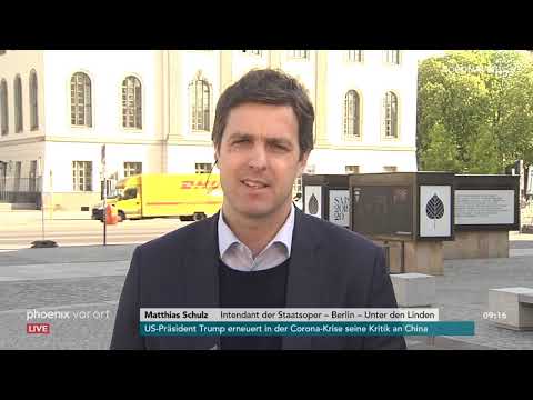 PHOENIX 28.04.2020: Matthias Schulz, Intendant Staatsoper Berlin, zu Corona-Auswirkungen auf Kultur