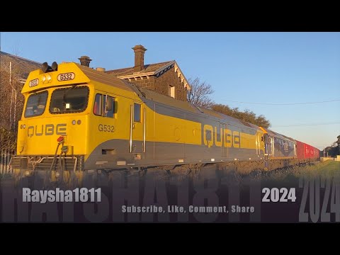 9173 - G532-G515 (BG Qube hay) Bannockburn - Australian Trains by Raysha1811