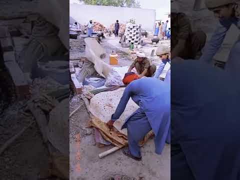World large Hand-made Roti, Traditional Wedding Part of Bannu, Pakistan