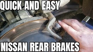 How to Replace Rear Brake Pads Rotors 13-18 Nissan Altima