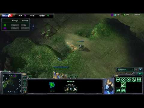 HD MLG Starcraft 2 HuK vs. Pinder 1