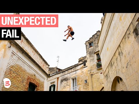 Parkour in Ancient City of Matera ???????? | BIG Fail & Huge Jumps!