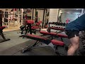 Superset Flat 65kg (143 pounds) Dumbbells Press with 30kg (66 pounds) Dumbbells Fly’s