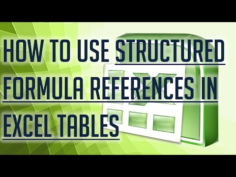 [Free Excel Tutorial] How to Use Structured Formula ...