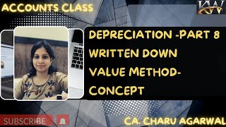 Depreciation-Written Down Value Method-Concept| Part 8| 11| B.COM| BBA| MBA| CA