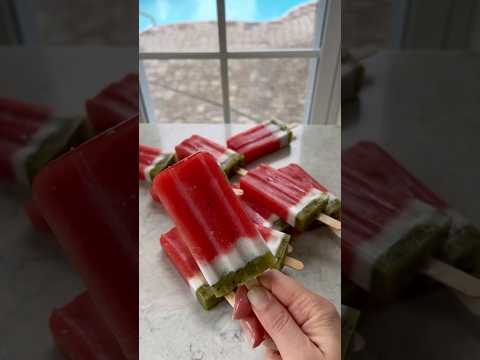 Healthy Watermelon 🍉Popsicles! (3 ingredients)