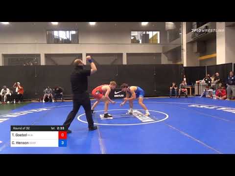 70 Kg Prelims - Tyler Goebel, Mukwonago High School Wrestling Vs Caleb Henson, Georgia