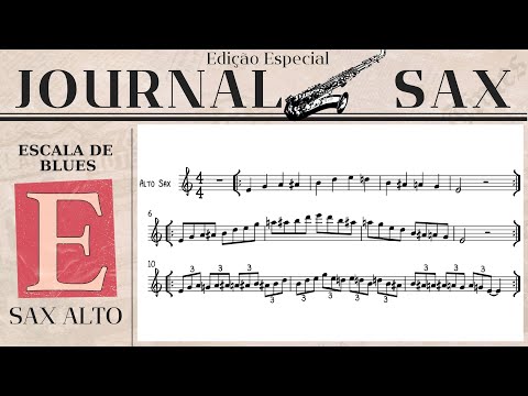 Escala de blues E ‐ SAX ALTO