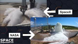 SpaceX vs NASA | Launch Pad Water Deluge System Test