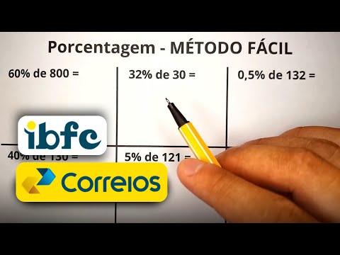 PERCENTAGE IN 10 MINUTES | MATHEMATICS IN THE 2024 CORREIOS EXAM | IBFC Mathematics