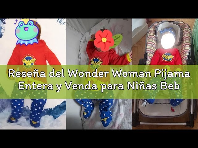 Vídeo relacionado con Wonder Woman Pijama Entera y Venda para Niñas Bebés Multi 0-3 Meses