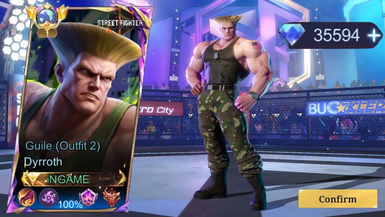 NEW DYRROTH GUILE STREET FIGHTER SKIN IS FINALLY HERE! 😱 (HOW MANY DIAMONDS DID I SPEND?!) - MLBB