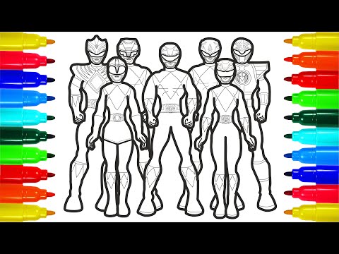 Power Rangers Power of Heroic Coloring Pages