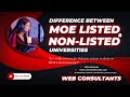 MBBS in China | Difference between MOE Listed and Non-Listed University | Web Consultants