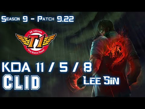 SKT T1 Clid LEE SIN vs REK'SAI Jungle - Patch 9.22 KR Ranked