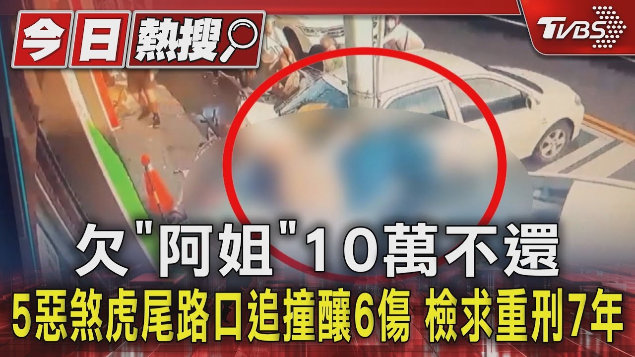 欠「阿姐」10萬不還!5惡煞虎尾路口追撞釀6傷 檢求重刑7年