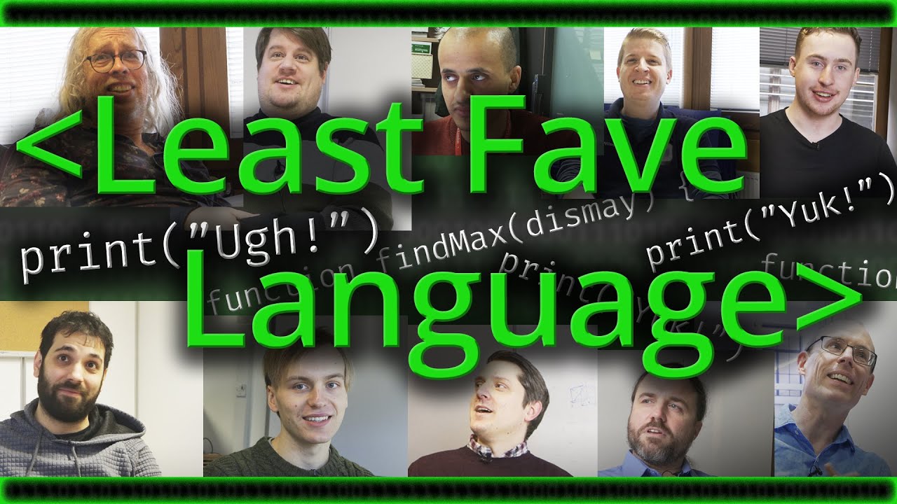 What's Your Least Favourite Programming Language? (2024 soundcheck question) - Computerphile