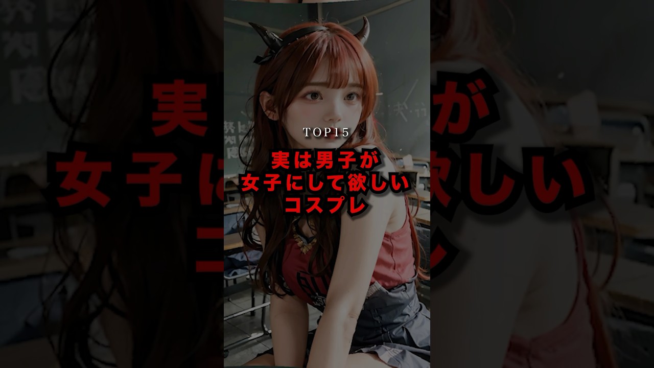 実は男子が女子にしてほしいコスプレ【TOP15〜】 #都市伝説 #shorts