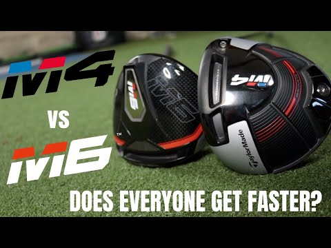 TAYLORMADE M6 vs TAYLORMADE M4... Does Everyone Get Faster?
