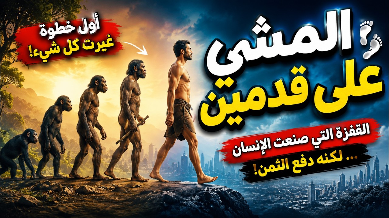 المشي على قدمين: القفزة التي صنعت الإنسان… لكنه دفع ثمنها