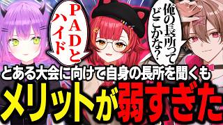 とある大会に向けて自身の長所を聞くもメリットが弱すぎた件【ゆふな/猫汰つな/常闇トワ/APEX】