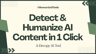 Detect & Humanize AI Content in 1 Click | Decopy.ai Review