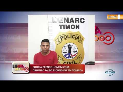 LINHA DE FOGO 18 10  Preso homem com dinheiro falso escondido em tomada