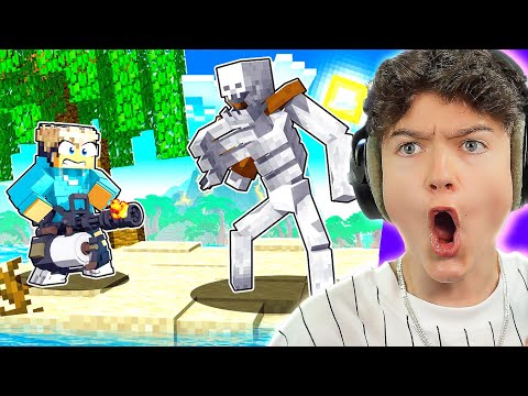 MUTANT SKELETON VS MINIGUN 😱 - Minecraft with LumeXx