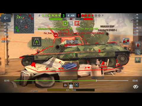 WoT Blitz - AMX 50 100 @ Oasis Palms