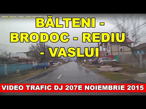 Ruta Balteni - Brodoc - Rediu - Vaslui video Full HD noiembrie 2015