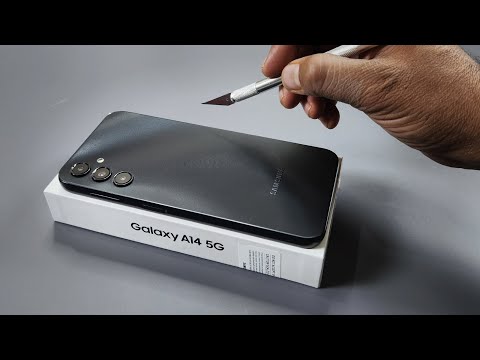 Samsung A14 5G Unboxing & Camera Test | Black Colour | Retail Unit