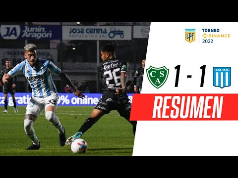 Video: Racing empató 1-1 en su visita a Sarmiento de Junín