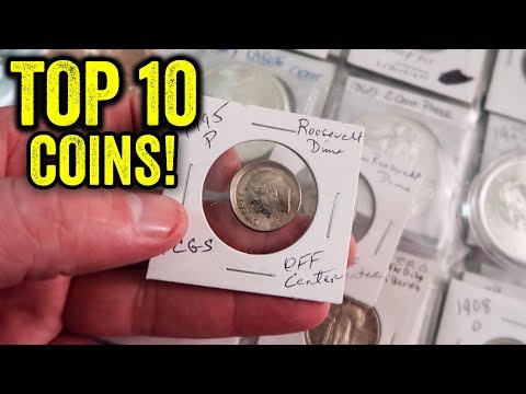 TOP 10 COINS FROM MY COIN COLLECTION - MODERN ERROR COINS WORTH MONEY!!