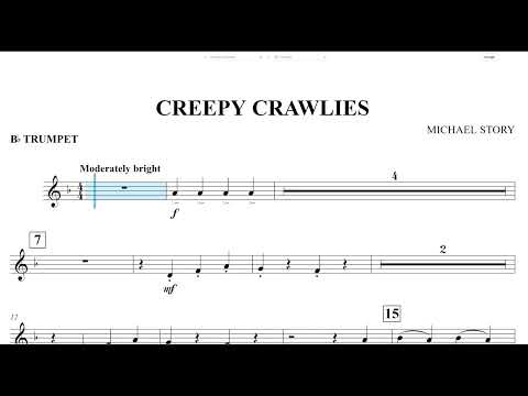 Creepy Crawlies (Michael Story) Bb Trumpet Play Along